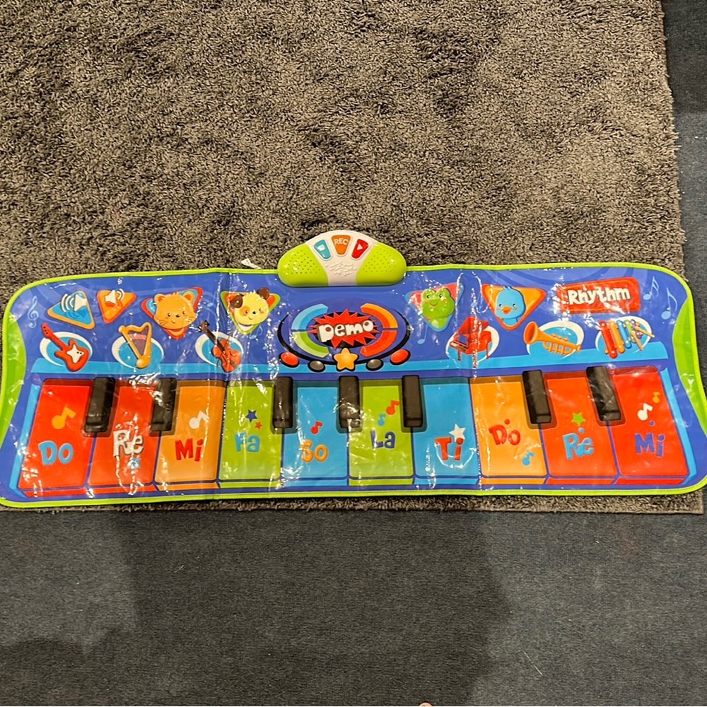 1 PK,Step-to-Play Junior Piano Mat™-Step-To-Play Piano Mat